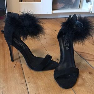 Black high heels